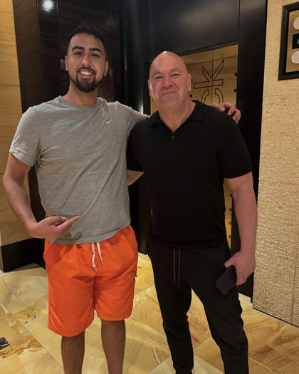 Naeem with Dana White